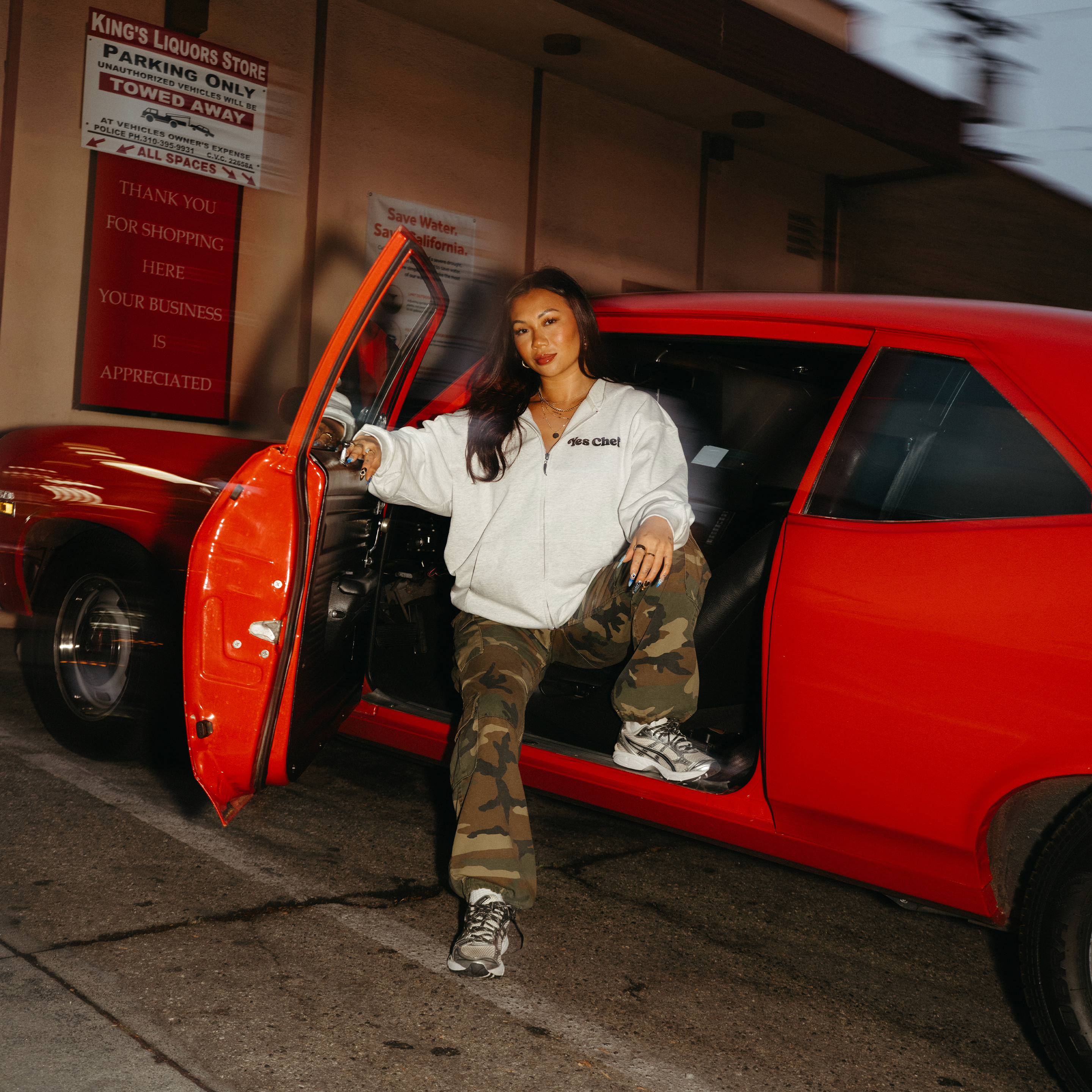 Baddie Hotline Zip Up Hoodie - Yes Chef