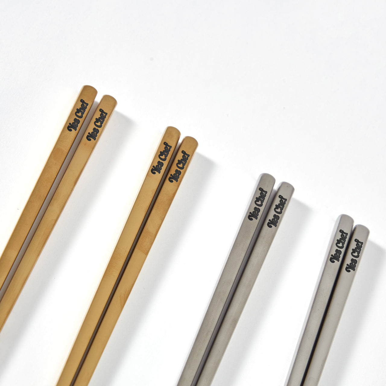 Yes Chef® Chopstick Set – Gold & Silver with Carrying Case