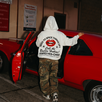 Baddie Hotline Zip Up Hoodie