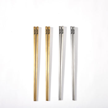 Yes Chef® Chopstick Set – Gold & Silver with Carrying Case